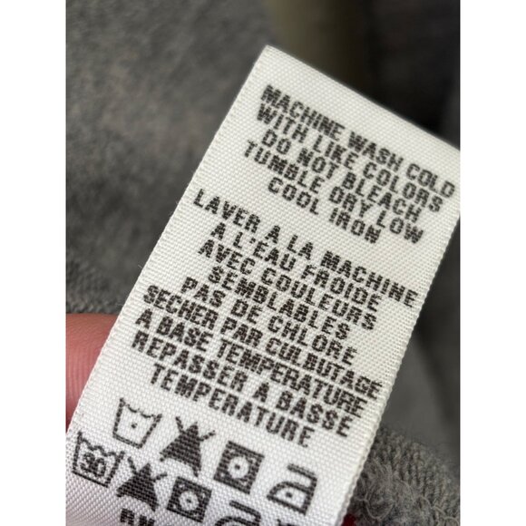 Lucky Brand Cozy Grey Hooded Wrap Cardigan With Tie Waist & Side Pockets - Picture 8 of 13